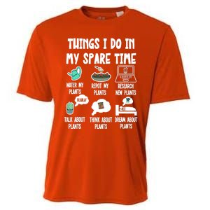 Things I Do In My Spare Time Funny Plant Lover, Gardening Cooling Performance Crew T-Shirt