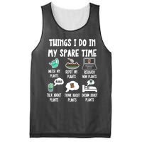 Things I Do In My Spare Time Funny Plant Lover, Gardening Mesh Reversible Basketball Jersey Tank