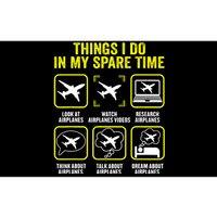 Things I Do In My Spare Time Airplanes Aviation Pilot Bumper Sticker