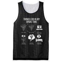 Things I Do In My Spare Time Tornado Storm Chaser Mesh Reversible Basketball Jersey Tank