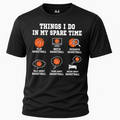 Things I Do In My Spare TIme Funny Basketball Lover Performance Shirt