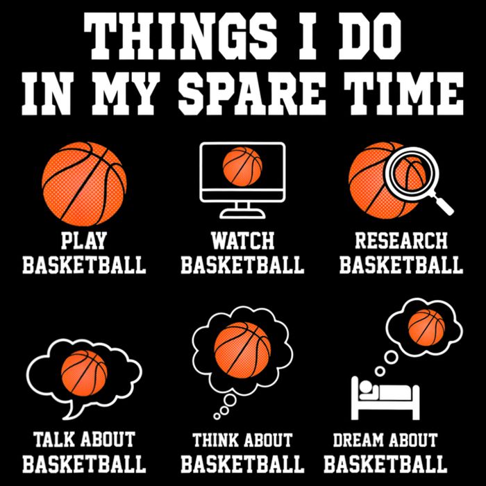 Things I Do In My Spare TIme Funny Basketball Lover 16 in Basic Backpack
