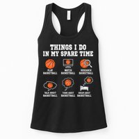 Things I Do In My Spare TIme Funny Basketball Lover Womens Tank Top