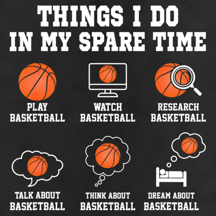 Things I Do In My Spare TIme Funny Basketball Lover Trucker Hat