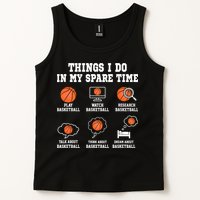 Things I Do In My Spare TIme Funny Basketball Lover Tank Top