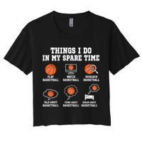 Things I Do In My Spare TIme Funny Basketball Lover Crop Top