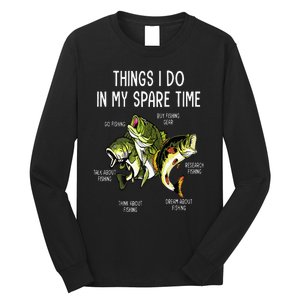 Things I Do In My Spare Time Go Fishing Buy Fishing Lovers Long Sleeve Shirt