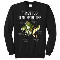 Things I Do In My Spare Time Go Fishing Buy Fishing Lovers Sweatshirt