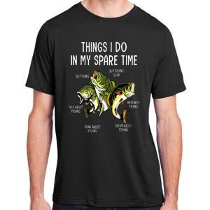 Things I Do In My Spare Time Go Fishing Buy Fishing Lovers Adult ChromaSoft Performance T-Shirt