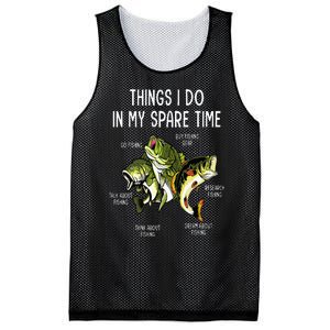 Things I Do In My Spare Time Go Fishing Buy Fishing Lovers Mesh Reversible Basketball Jersey Tank