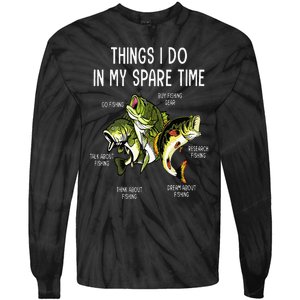 Things I Do In My Spare Time Go Fishing Buy Fishing Lovers Tie-Dye Long Sleeve Shirt