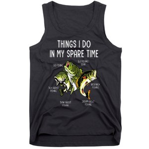 Things I Do In My Spare Time Go Fishing Buy Fishing Lovers Tank Top