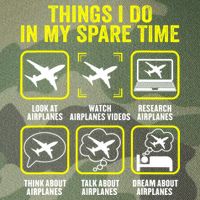 Things I Do In My Spare Time Airplanes Aviation Pilot Legacy Tie Dye Trucker Hat