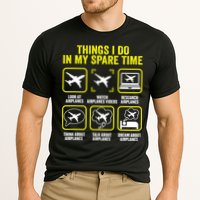 Things I Do In My Spare Time Airplanes Aviation Pilot Performance Shirt