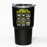 Things I Do In My Spare Time Airplanes Aviation Pilot Tumbler