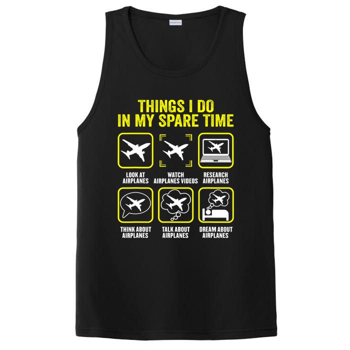 Things I Do In My Spare Time Airplanes Aviation Pilot PosiCharge Competitor Tank