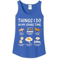 Things I Do In My Spare Time Horse Ladies Essential Tank