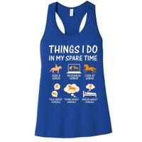 Things I Do In My Spare Time Horse Women's Racerback Tank