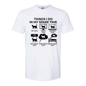 Things I Do In My Spare Time Cats Softstyle CVC T-Shirt