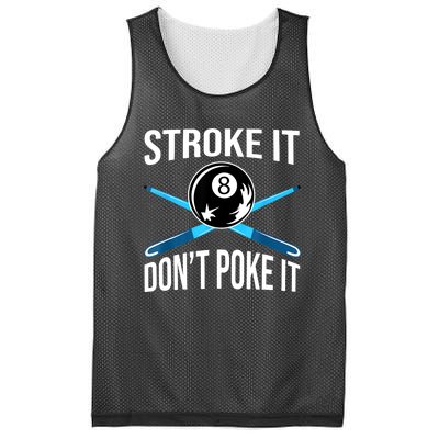 Troke It Dont Poke It Funny Billard 8ball Gift Mesh Reversible Basketball Jersey Tank