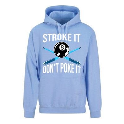 Troke It Dont Poke It Funny Billard 8ball Gift Unisex Surf Hoodie