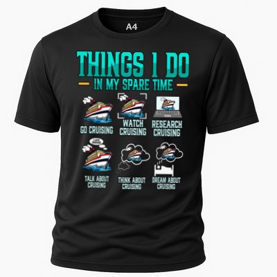 Things I Do In My Spare Time Cruising funny Cruise Performance Shirt