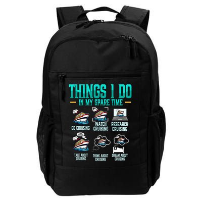 Things I Do In My Spare Time Cruising funny Cruise Backpack