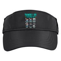 Things I Do In My Spare Time Cruising funny Cruise Adult Drive Performance Visor
