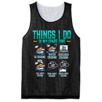 Things I Do In My Spare Time Cruising funny Cruise Mesh Reversible Basketball Jersey Tank