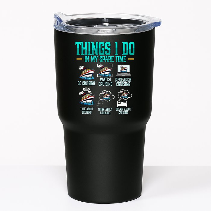 Things I Do In My Spare Time Cruising funny Cruise Tumbler