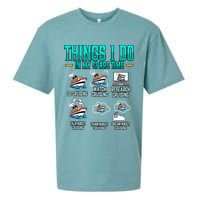 Things I Do In My Spare Time Cruising funny Cruise Sueded Cloud Jersey T-Shirt