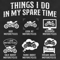 Things I Do In My Spare Time Biker Motorcycle Rider Riding Cool Comfort Performance Bucket Hat