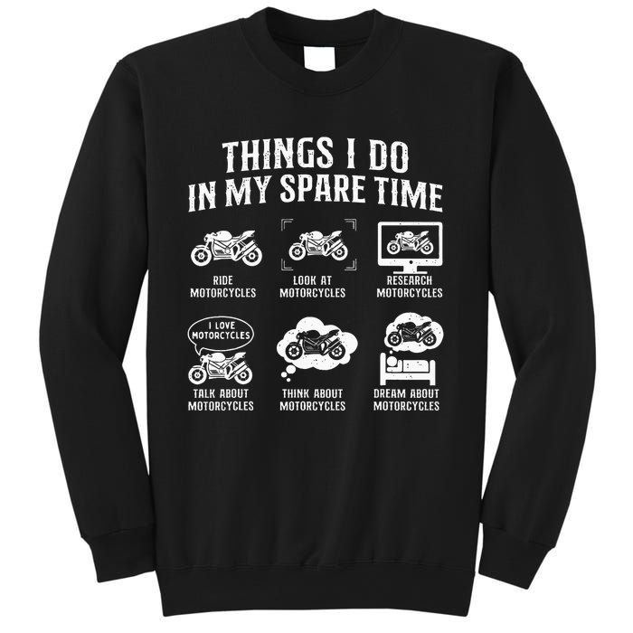 Things I Do In My Spare Time Biker Motorcycle Rider Riding Sweatshirt