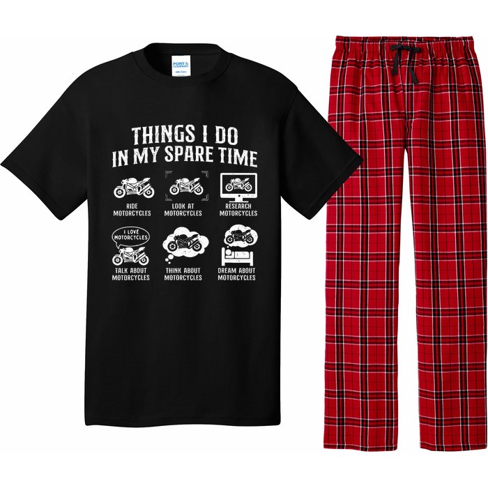 Things I Do In My Spare Time Biker Motorcycle Rider Riding Pajama Set