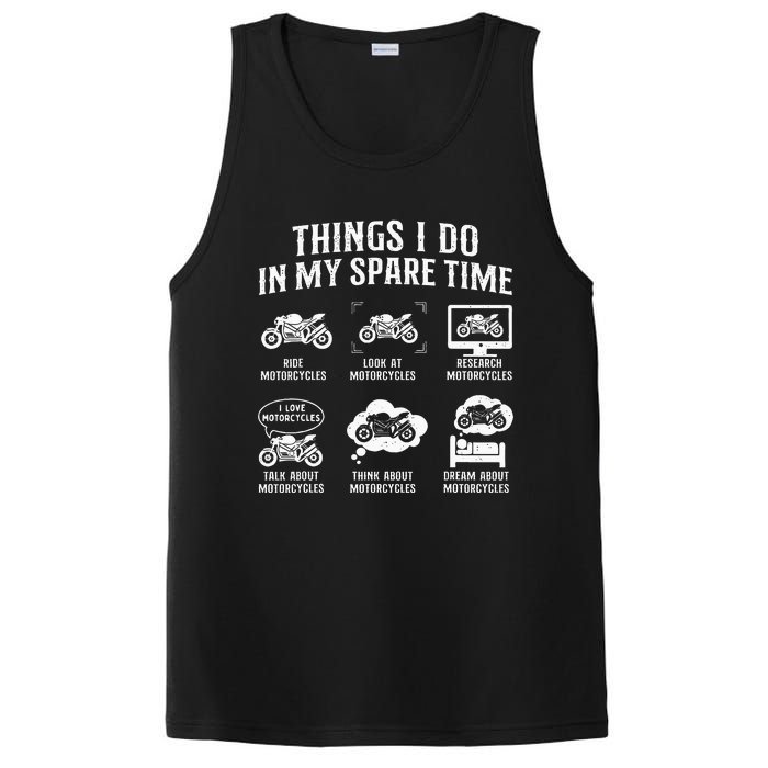 Things I Do In My Spare Time Biker Motorcycle Rider Riding PosiCharge Competitor Tank