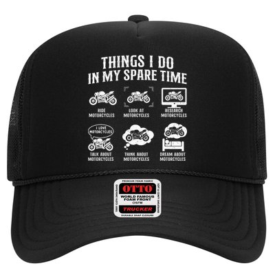 Things I Do In My Spare Time Biker Motorcycle Rider Riding Hat