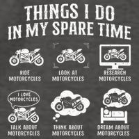 Things I Do In My Spare Time Biker Motorcycle Rider Riding Vector Backpack