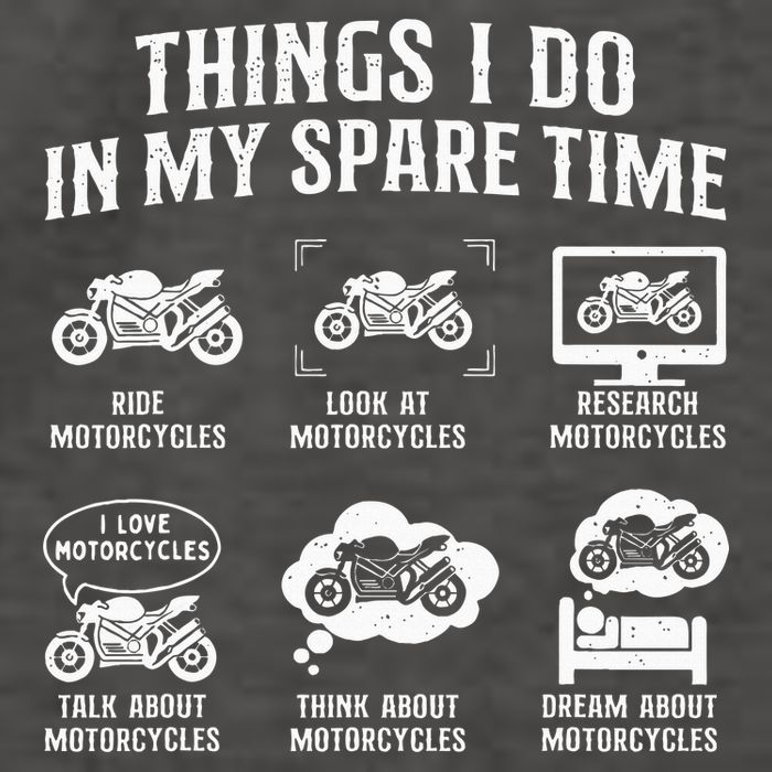 Things I Do In My Spare Time Biker Motorcycle Rider Riding Vector Backpack