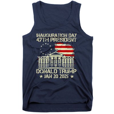 Trump Inauguration Day 2025 47th Usa President White House Tank Top