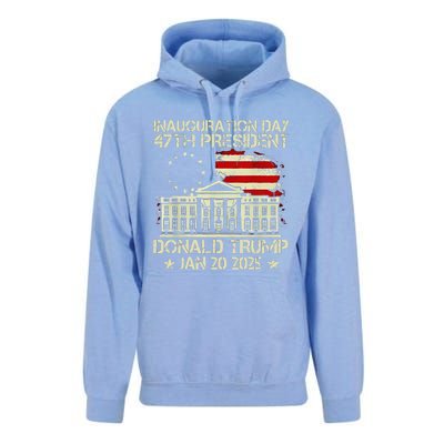 Trump Inauguration Day 2025 47th Usa President White House Unisex Surf Hoodie