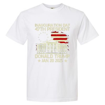 Trump Inauguration Day 2025 47th Usa President White House Garment-Dyed Heavyweight T-Shirt