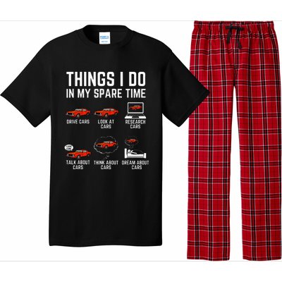 Things I Do In My Spare Time Funny Car Enthusiast Pajama Set