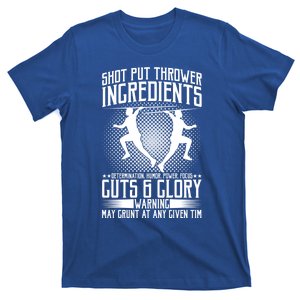 Thrower Ingredients Determination Power Focus Gift T-Shirt