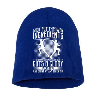 Thrower Ingredients Determination Power Focus Gift Short Acrylic Beanie