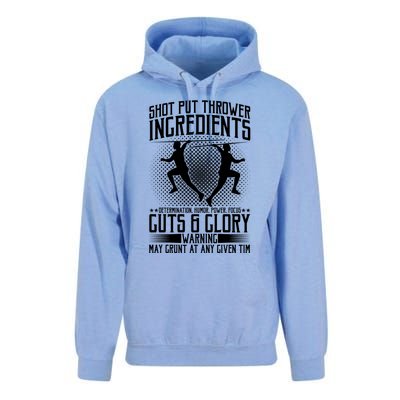 Thrower Ingredients Determination Power Focus Gift Unisex Surf Hoodie