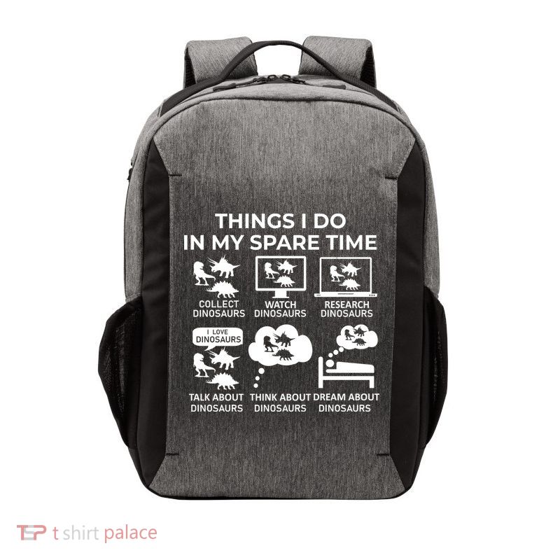 Things I Do In My Spare Time Dinosaurs Vector Backpack
