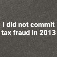 Tax I Did Not Commit Tax Fraud In Funny Joke For Dad Cotton Canvas Backpack