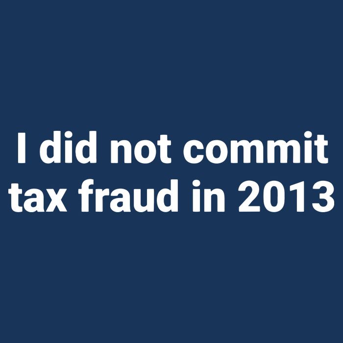 Tax I Did Not Commit Tax Fraud In Funny Joke For Dad Drawstring Bag