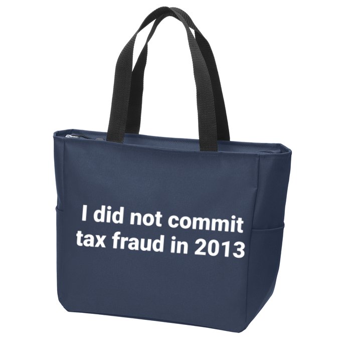Tax I Did Not Commit Tax Fraud In Funny Joke For Dad Zip Tote Bag