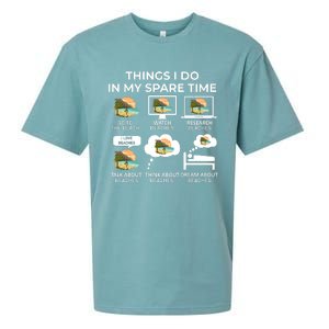 Things I Do In My Spare Time Beach Sueded Cloud Jersey T-Shirt